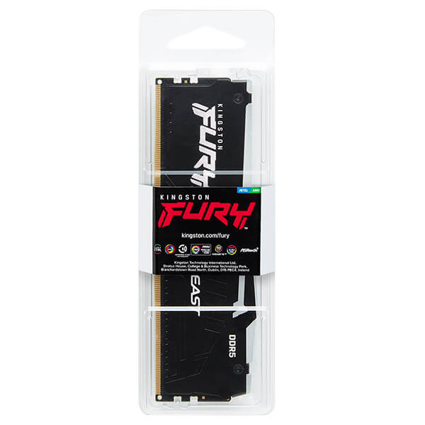 Kingston FURY Beast RGB 8GB 5200MHz CL36 DDR5 - Black Kingston FURY Beast RGB 8GB 5200MHz CL36 DDR5 - Black